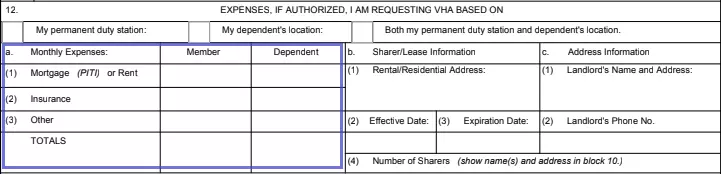 step 7.2 requesting vha - filling out a da form 5960