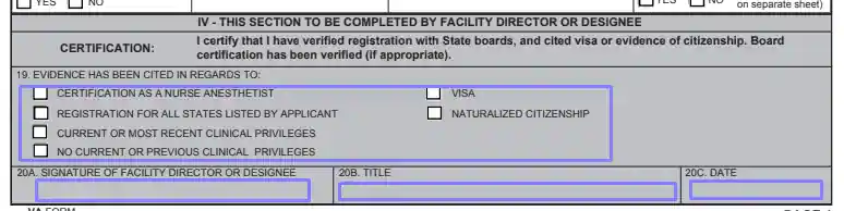 step 9 pass the form to the facility director or designee - filling out a va form 10-2850a