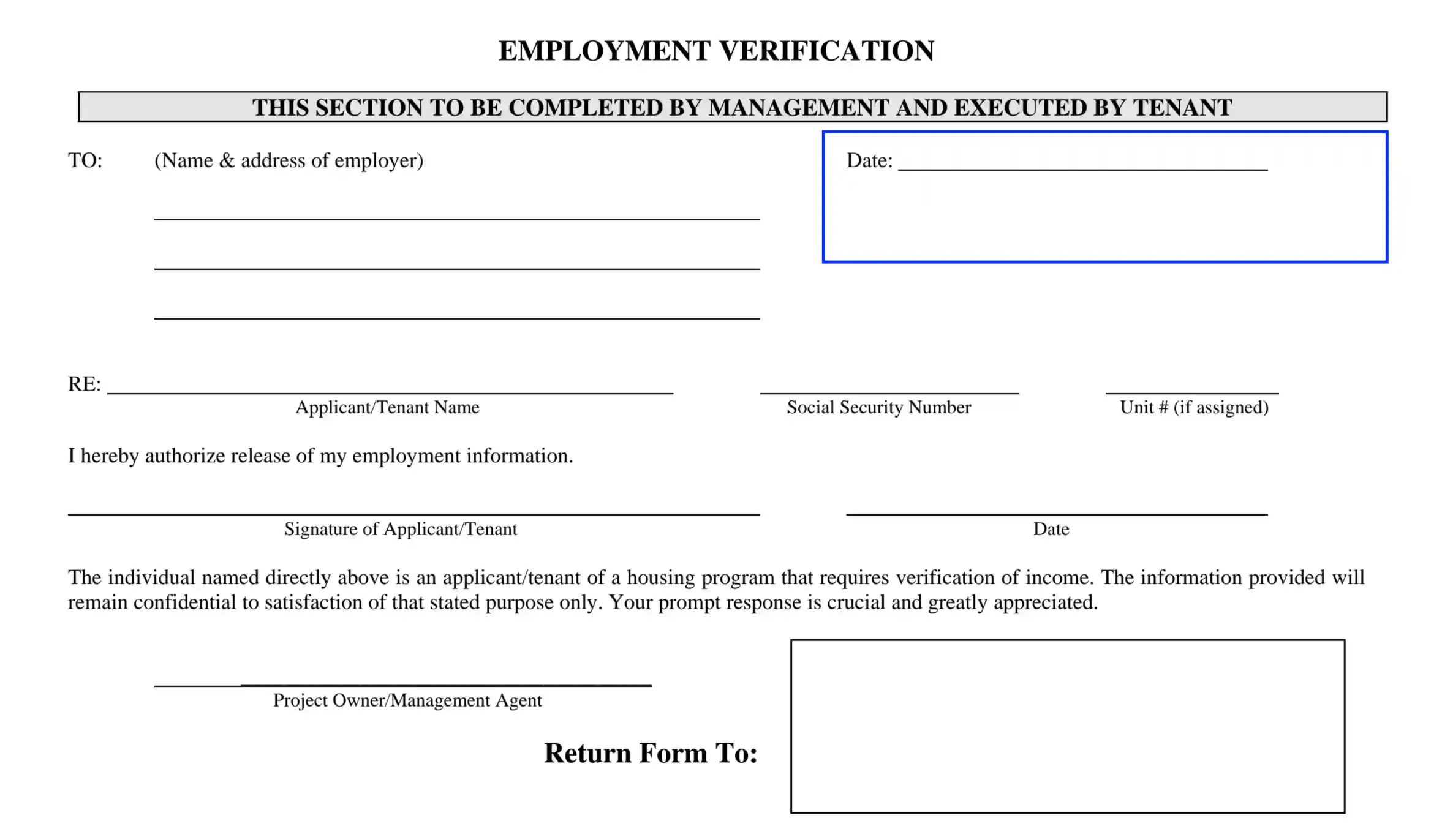 Employment Verification