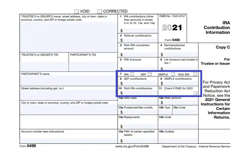 IRS Form 5498 ≡ Fill Out Printable PDF Forms Online