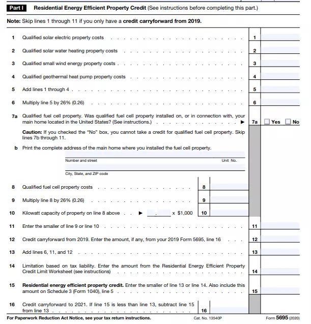 IRS Form 5695 ≡ Fill Out Printable PDF Forms Online