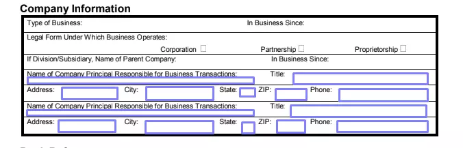 step 2.2 add more details about the entity filling out business credit application template