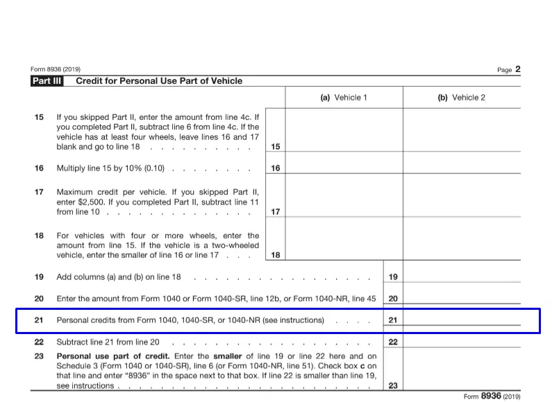 Irs Form 8936 For 2023 Printable Forms Free Online