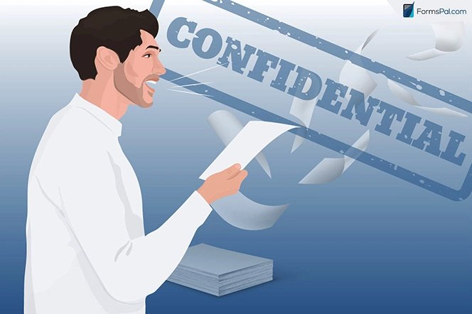 step 4 specify what will happen in case of non-compliance - how to get a confidentiality agreement