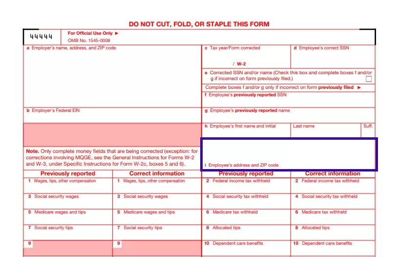 How To Fill Out The Form Correctly