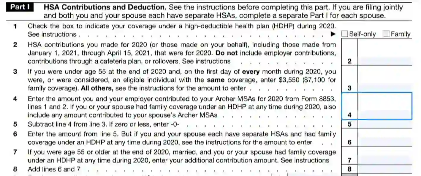 IRS Form 8889 Fill Out Printable PDF Forms Online 55 OFF