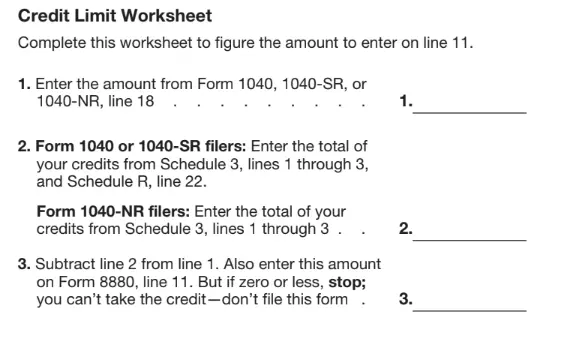 IRS Form 8880 ≡ Fill Out Printable PDF Forms Online
