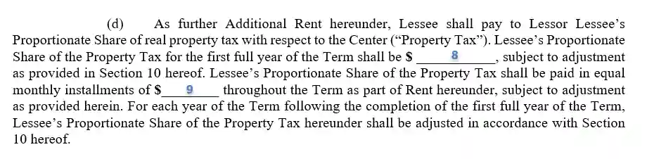step 6.3 add a rent computation for the nnn lease - filling out the triple net lease agreement