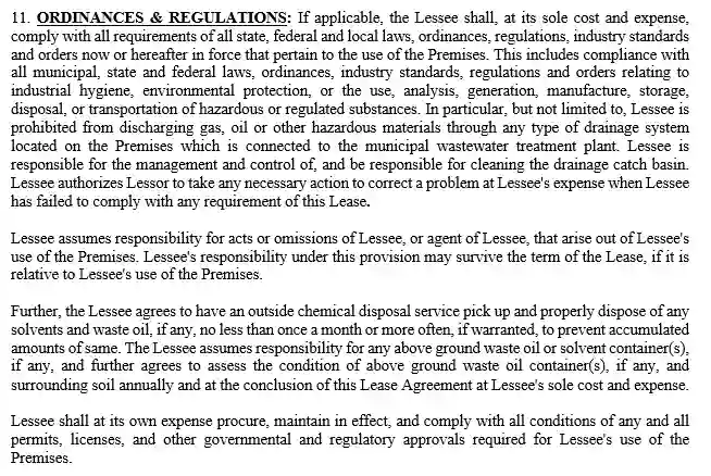 step 8.4 check the rest of the provisions filling out the triple net lease agreement