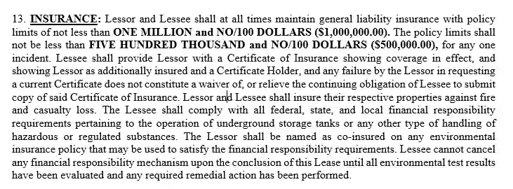step 8.7 check the rest of the provisions - filling out the triple net lease agreement
