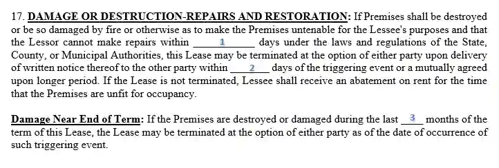 step 9 complete the instructions for repair filling out the triple net lease agreement