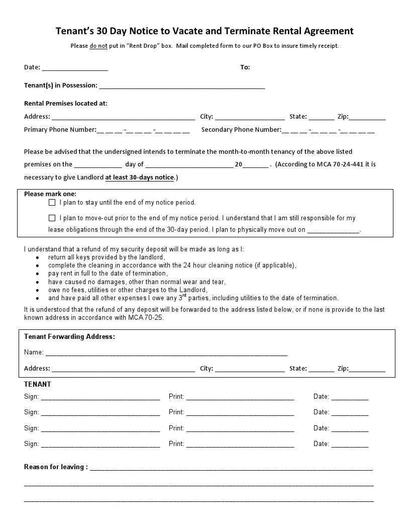 Free Florida 30 day Eviction Notice Form Pay Or Vacate FormsPal