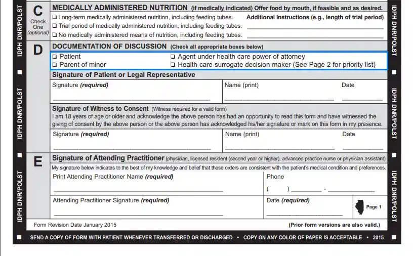 step 5 to filling out the illinois dnr form determine the person filling out the form
