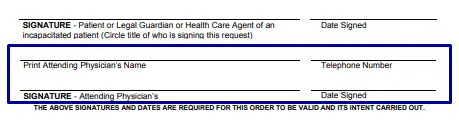step 5 to filling out the wisconsin dnr form - let the attending physician fill out and sign the form