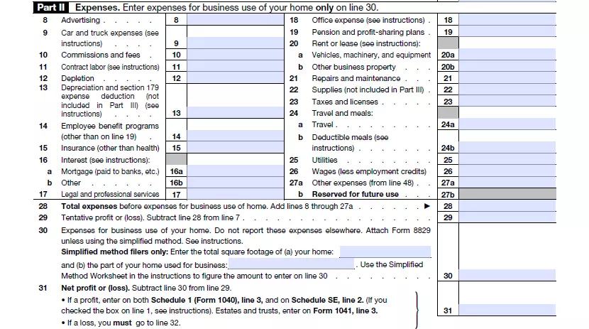 1040 Schedule C Form ≡ Fill Out IRS Schedule C Tax Form 2021