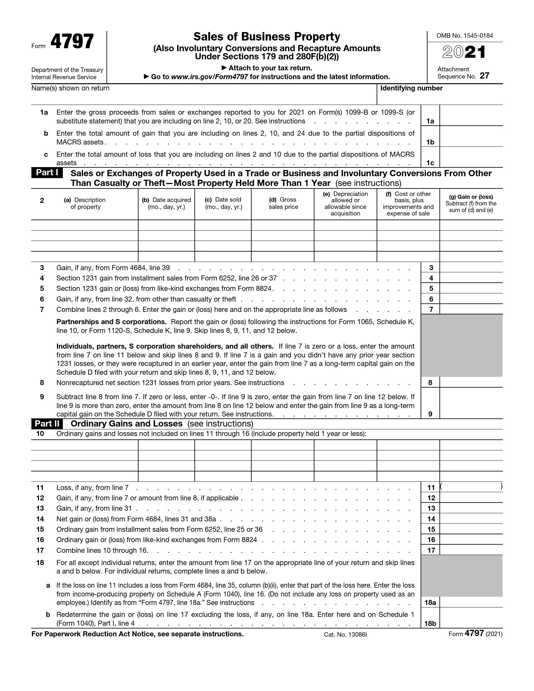 irs form 4797 2021 preview