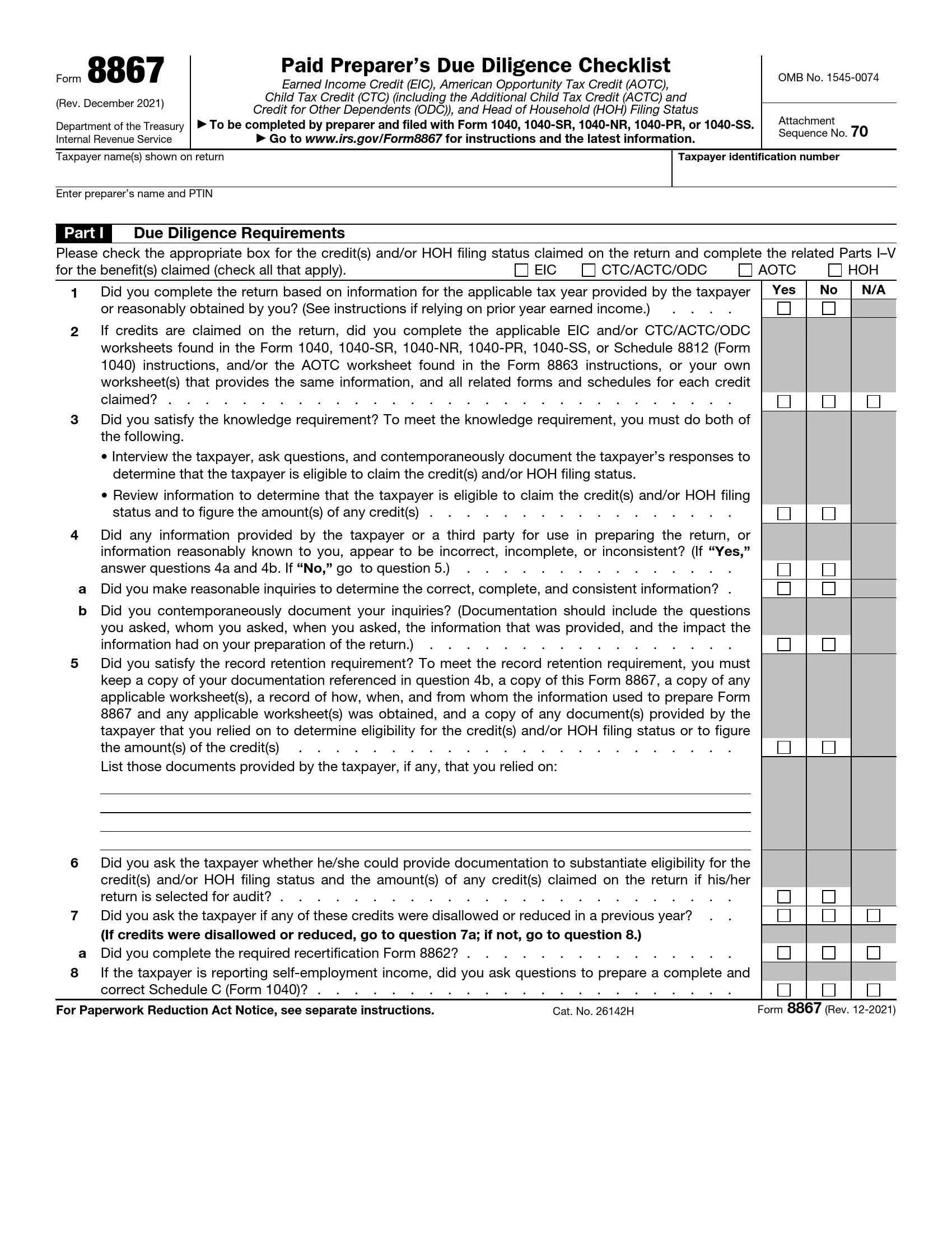 irs form 8867 rev 12 2021 preview