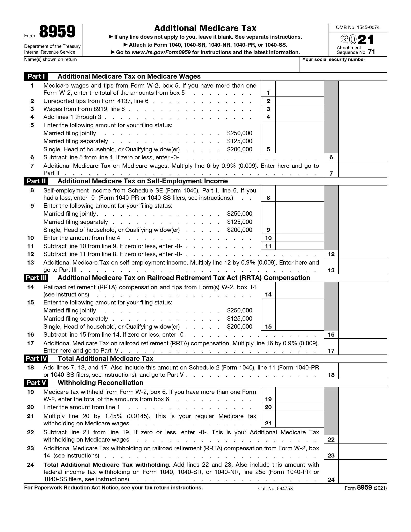 irs form 8959 2021 preview