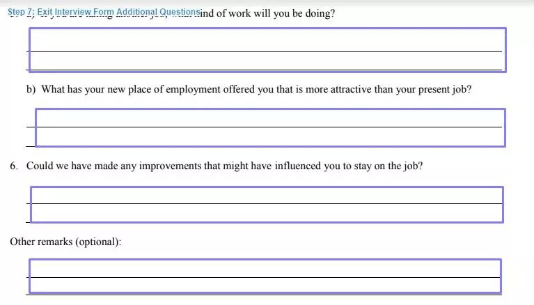 Download Exit Interview Forms  Exit Interview Questions Template