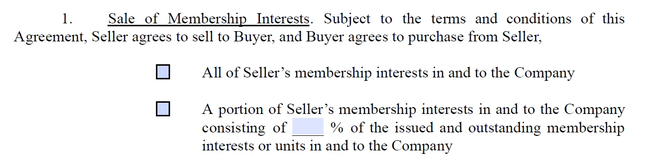 Membership Interest Purchase Agreement Members Interests